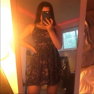 blue floral mini skater dress!